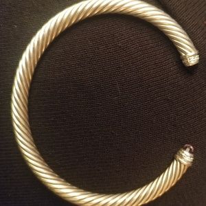 David Yurman amethyst and diamond cuff